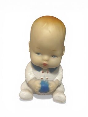 Vintage 1960s 4.5inch  Rubber Squeaky Baby Toy (China)
